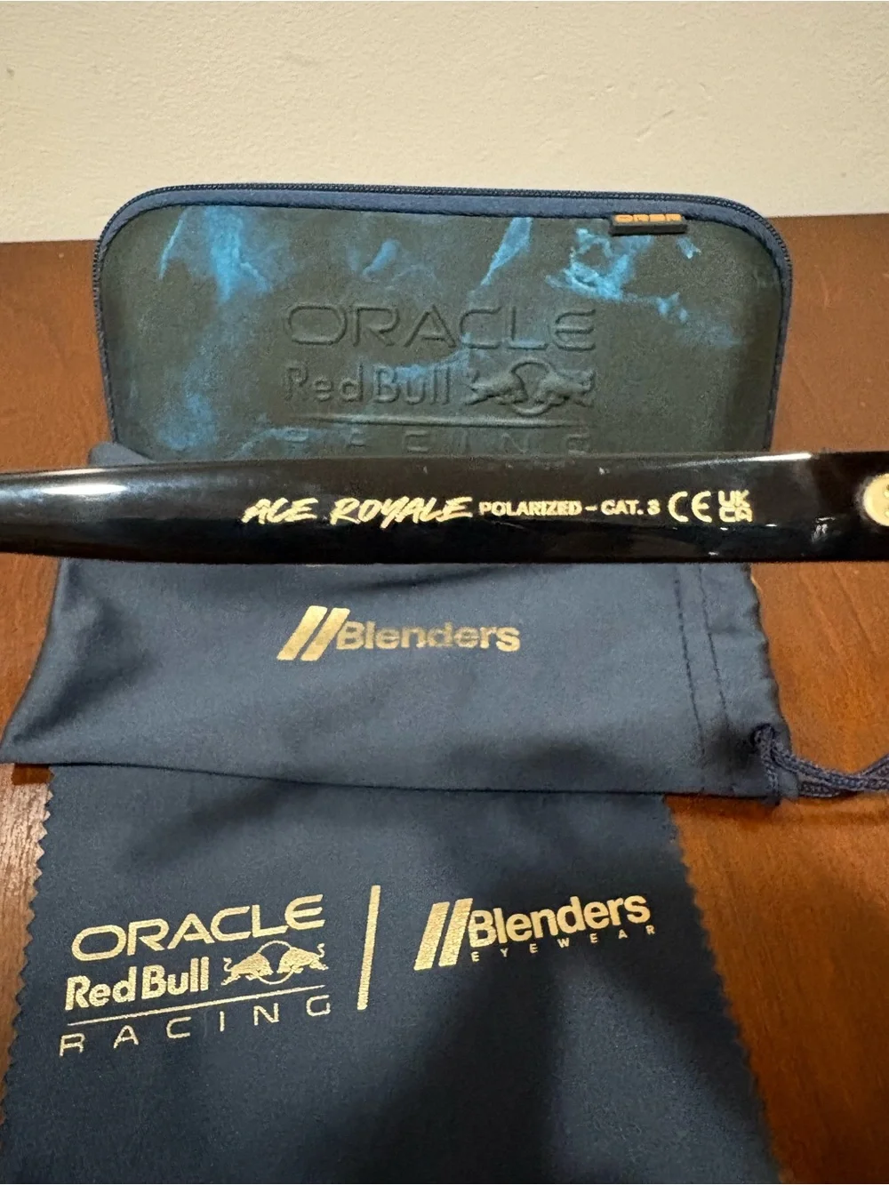 Oracle Red Bull Racing Men’s Blue Tortoise Sunglasses by Blenders